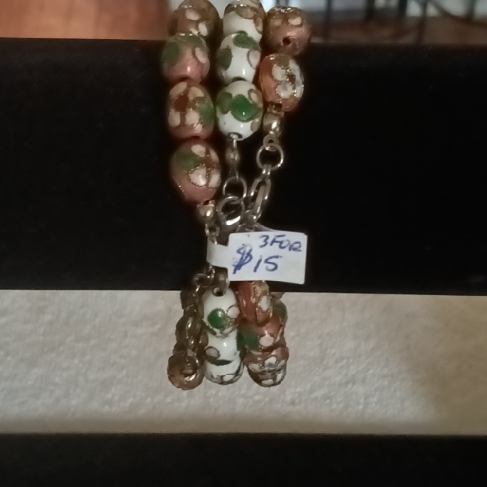3  Cloisonne Handmade Bracelet's